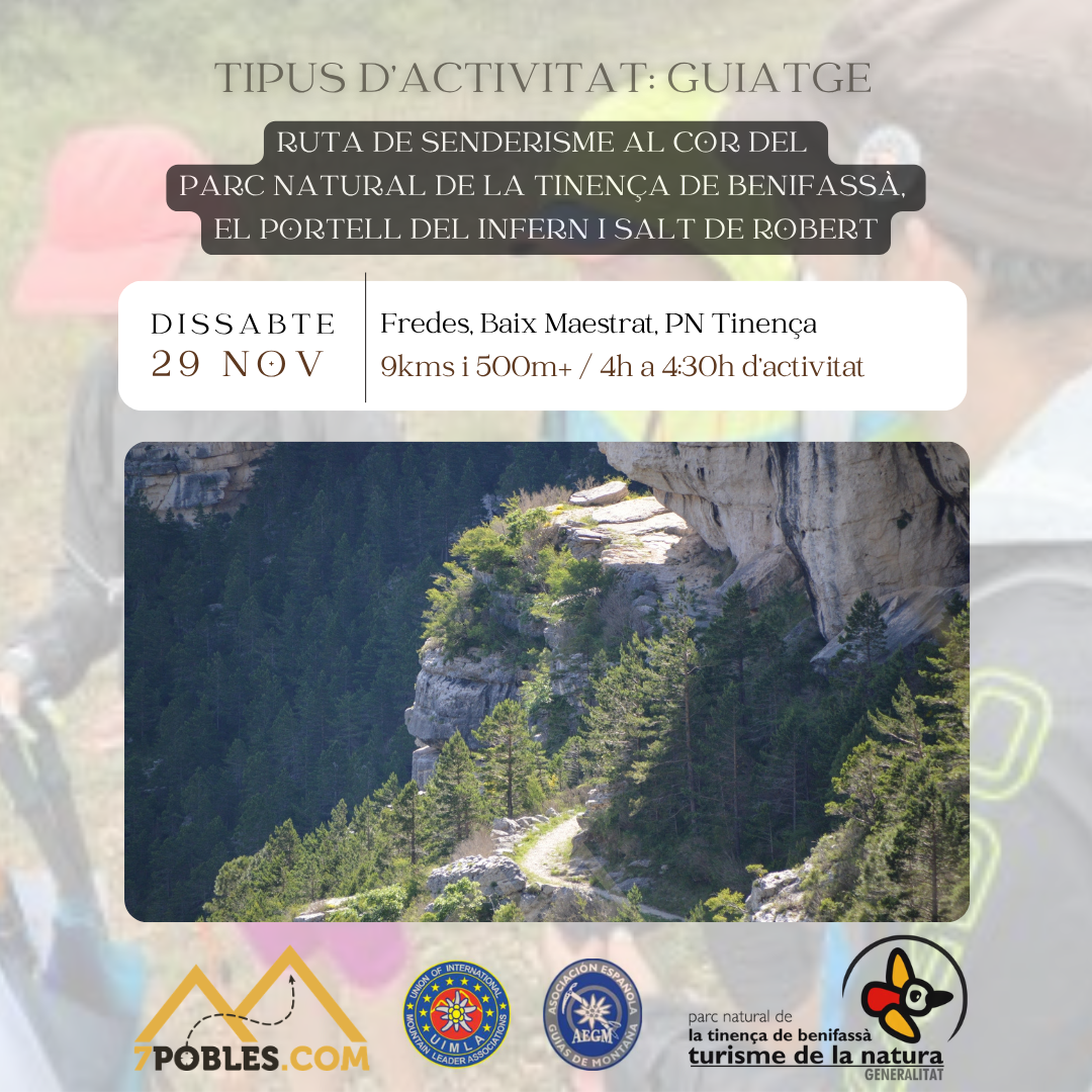 [:ca]🌿 Ruta guiada al cor de la Tinença: El Salt de Robert i el Portell de l’Infern[:es]🌿 Ruta guiada en el corazón de la Tinença: El Salt de Robert y el Portell de l’Infern[:]